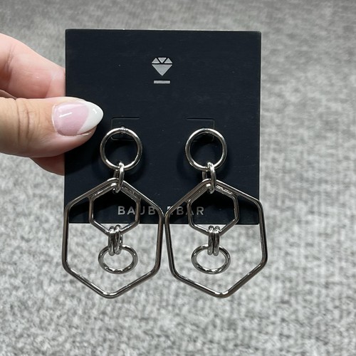 Baublebar earrings silver tone - baublebar,